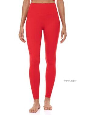 High Rise Soft Yoga Leggings Nylon Spandex Stretchy Workout Lounge